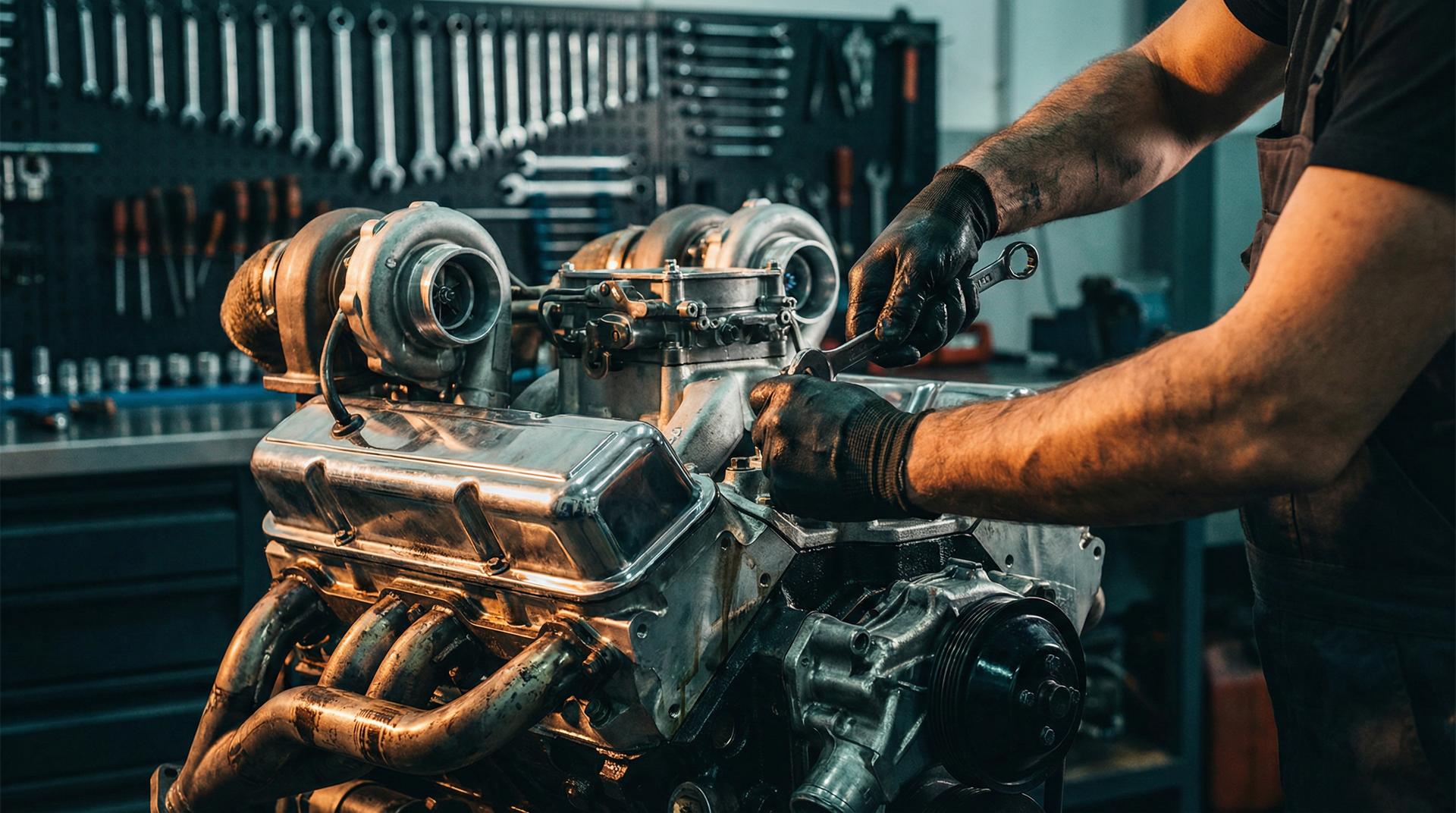 母狗修车视频 - 涡轮增压发动机拆解